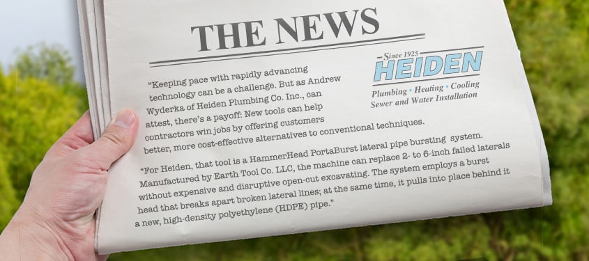 Heiden in the News Image of a newspaper article that illustrates Heiden’s name being used in positive news stories.