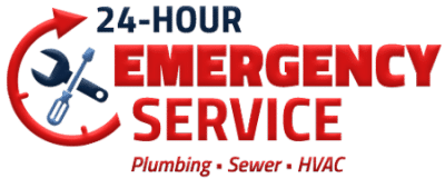 24-hour emergency service callout with list of services and phone number.